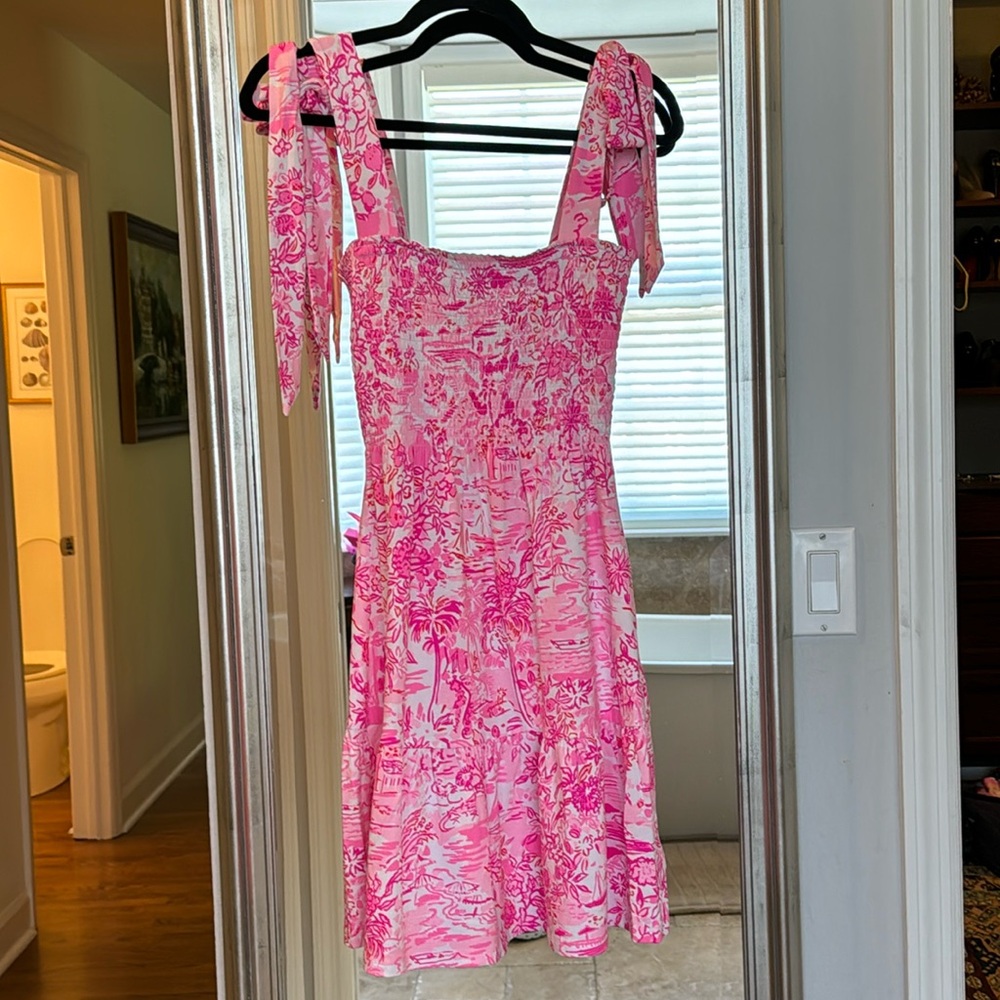 Lilly Pulitzer Kailua Smocked Dress NWT Size XS